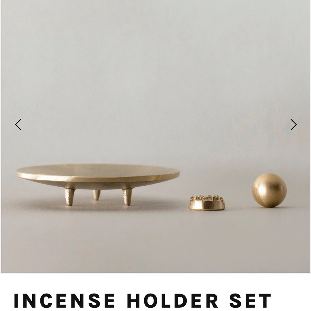 POJ Studio Gold Incense Holder Set, from Japan - Picture 3 of 10